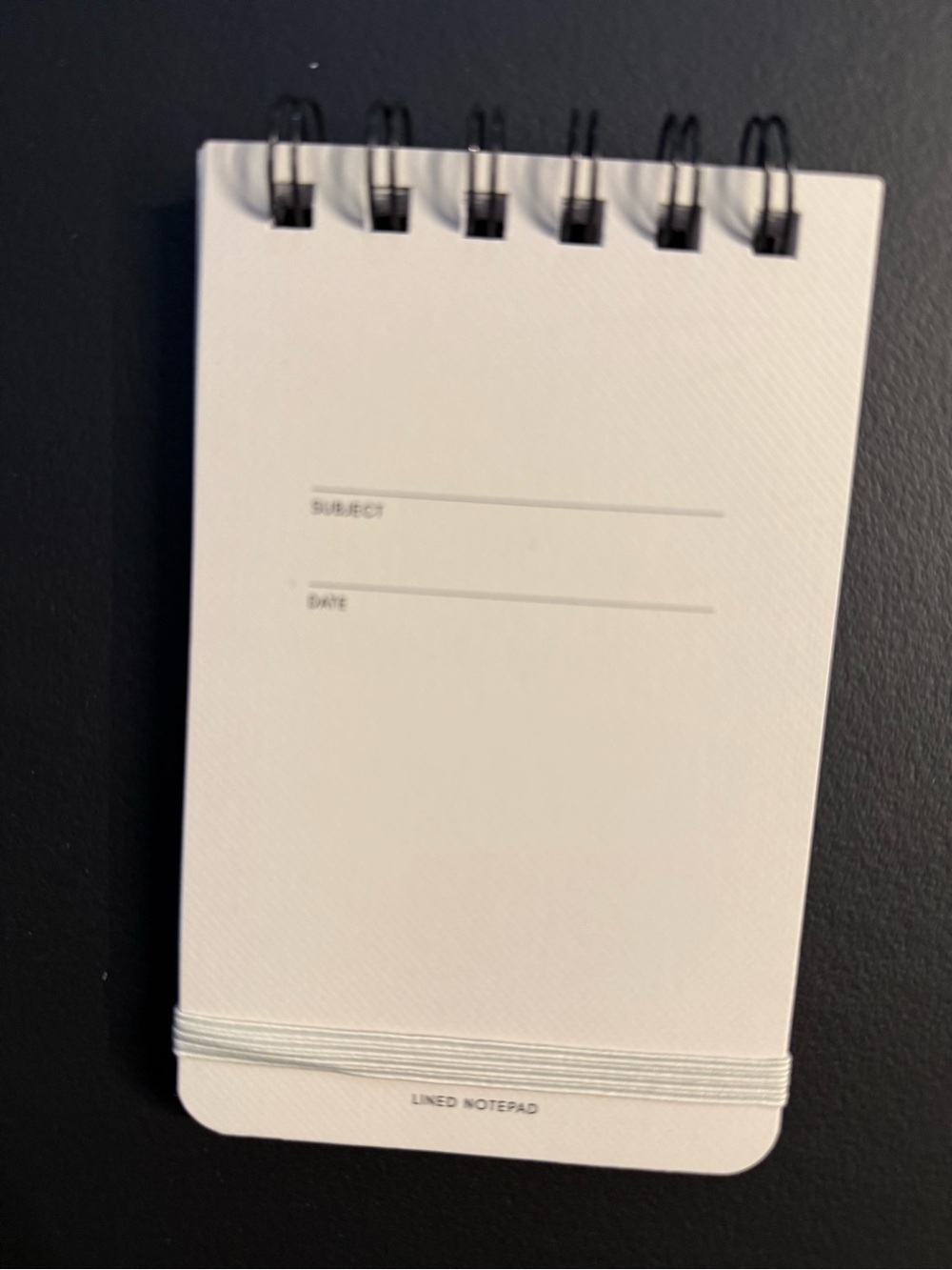 Cloth & Paper  Spiral Lined Notepad with Elastic Closure - Compact Lined Notepad